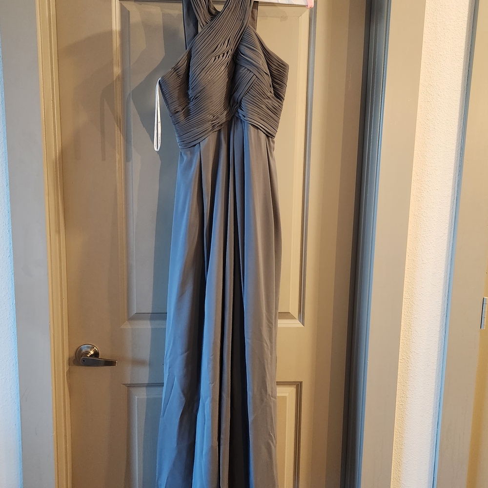 Elegant Gray Evening Gown